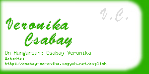 veronika csabay business card